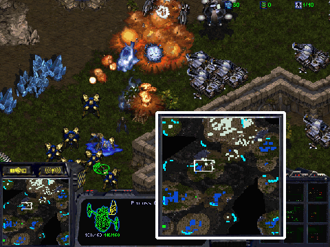 The cowardly Dark Templar are blown back to Aiur.