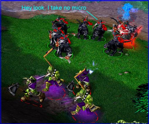 micromanagement is the key to all real time strategy games... except this one.