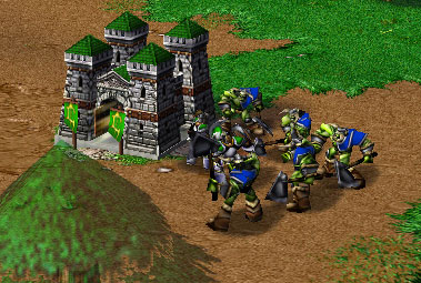 Footmen: "We shall stave off the Horde!" Procyon: "Heh."
