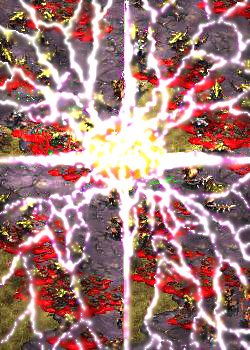 exaggerated lightning =0
