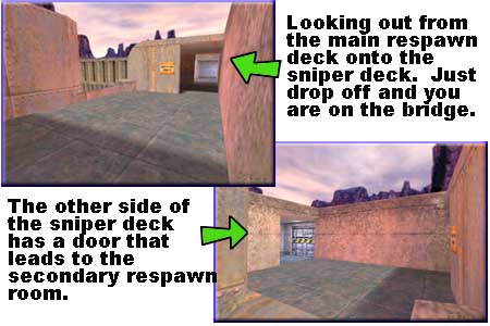 The sniper deck sees a LOT of 

traffic by both enemy and friendly players.