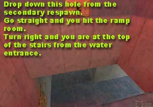 Even if you get into the enemy 

respawn you can't pick up any of the ammo or armor.