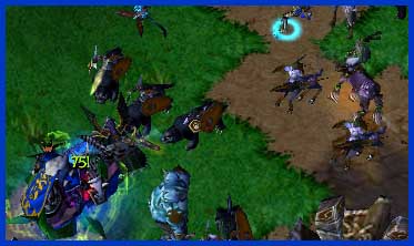 Peon: Think we should help out the footmen? Other Peon: Nah. Looks like PR's getting his ass kicked good enough.