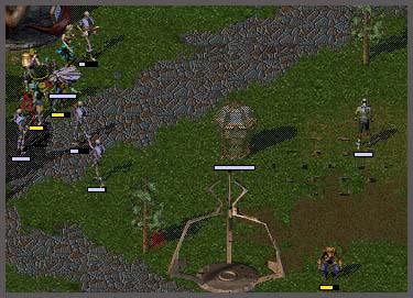 Sorry for making the pic so big and only showing the battle to the side, but for some reason I just had to include the Thrall and the Kobold having a reversed staring contest.