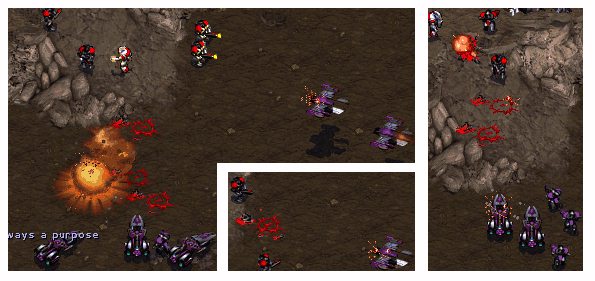 I forgot the arrows. The smallest picture at the bottom is the final frame. Oops.
