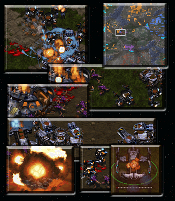 Look at the last pic in this collage, how much hp does the BC have left?