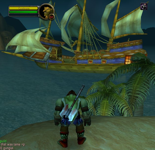 There wasn't much room on the ship so I had to bunk with this guy