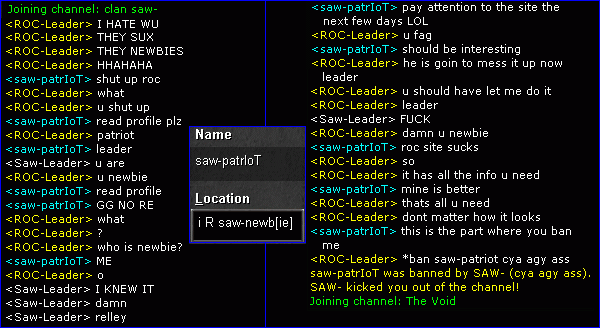 Saw's site ownz ROC's site : P